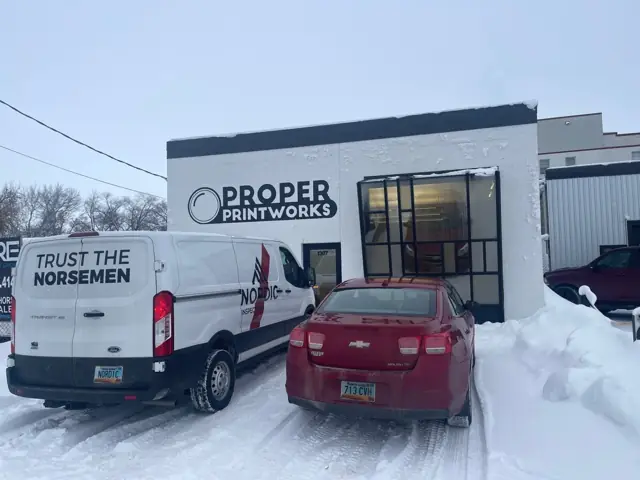 A commercial property with on-site parking — commercial building inspected by Nordic Inspections in Fargo, ND.