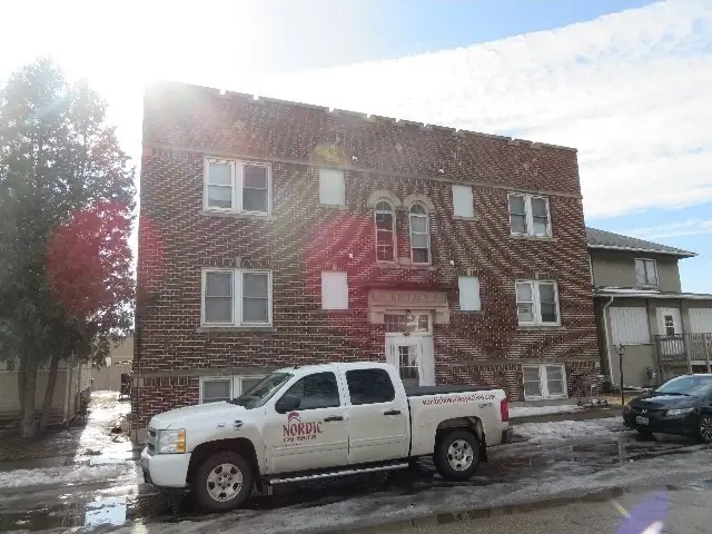 A historic brick apartment building — commercial building inspected by Nordic Inspections in Fargo, ND.