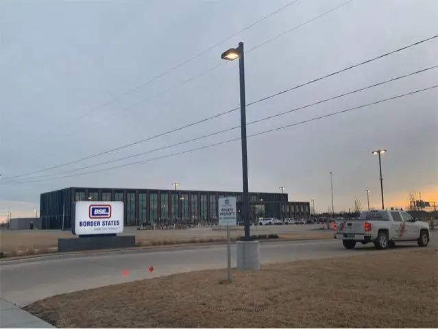 An office/warehouse building with overhead doors, a commercial building inspected by Nordic Inspections in Fargo, ND.