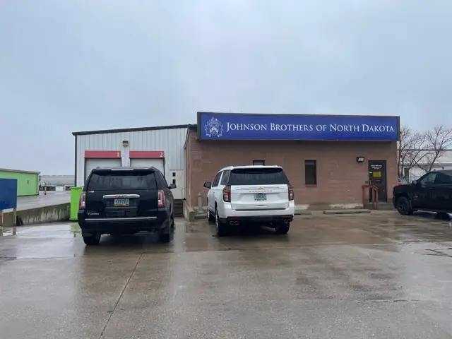 An office/warehouse building with overhead doors, a commercial building inspected by Nordic Inspections in Fargo, ND.