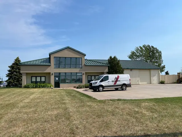 A flex office and warehouse building, a commercial building inspected by Nordic Inspections in Fargo, ND.