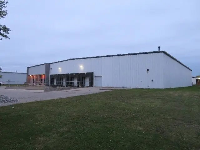 A large metal warehouse building — commercial building inspected by Nordic Inspections in Fargo, ND.