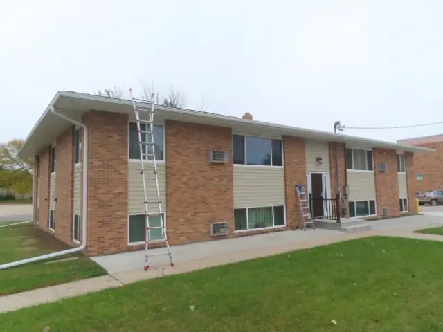A multi-story brick apartment building, a commercial building inspected by Nordic Inspections in Jamestown, ND.