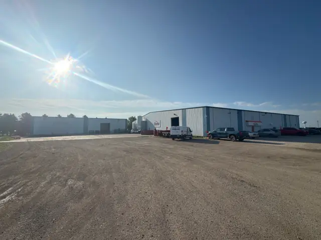 A modern industrial building, a commercial building inspected by Nordic Inspections in Jamestown, ND.