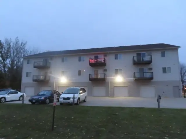 A walk-up apartment building with a shared entrance, a commercial building inspected by Nordic Inspections in Moorhead, MN.