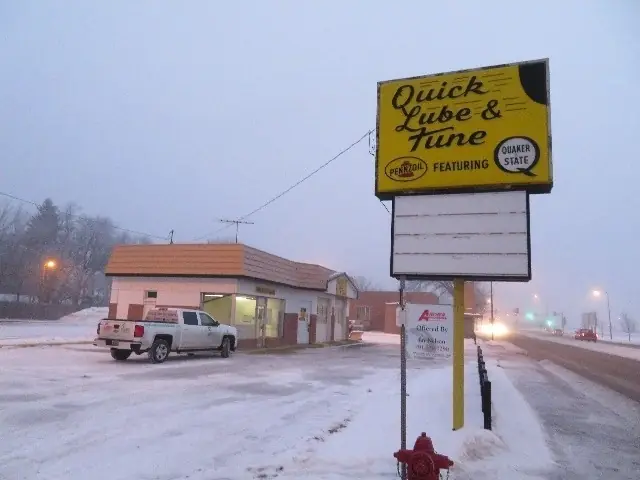 An automotive service building with service bays, a commercial building inspected by Nordic Inspections in Moorhead, MN.