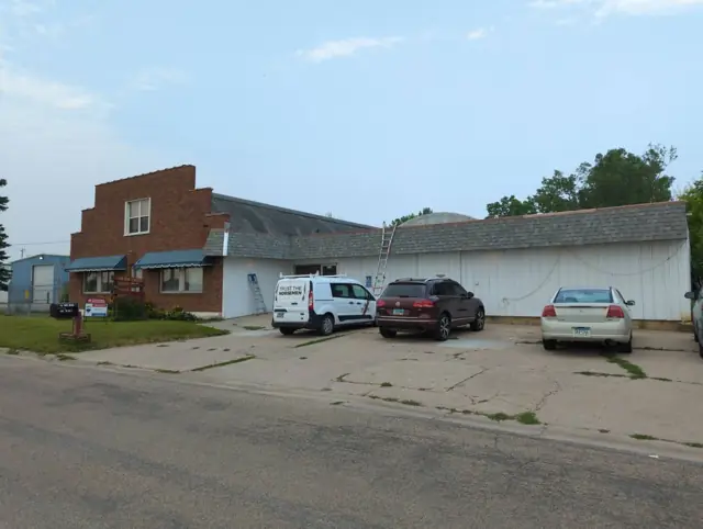A commercial property with on-site parking — commercial building inspected by Nordic Inspections in Moorhead, MN.