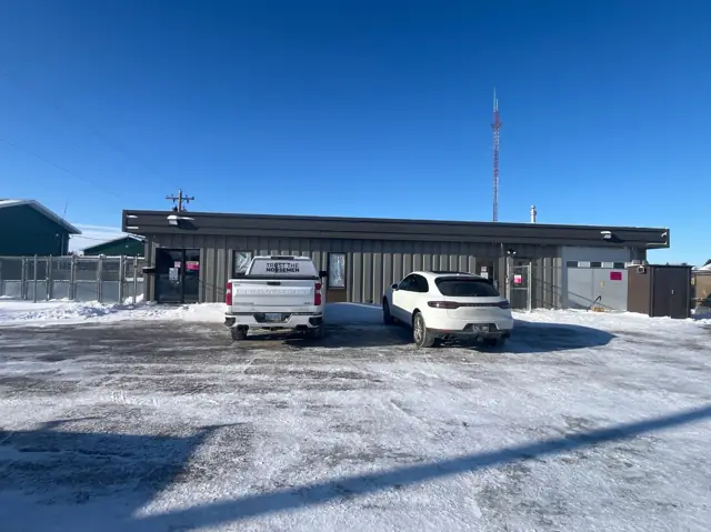 A commercial property with on-site parking, a commercial building inspected by Nordic Inspections in Moorhead, MN.