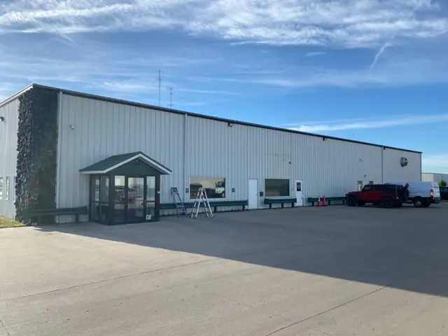 A large metal warehouse building, a commercial building inspected by Nordic Inspections in Moorhead, MN.