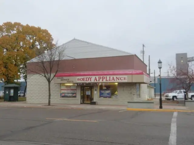 A retail storefront building — commercial building inspected by Nordic Inspections in Perham, MN.
