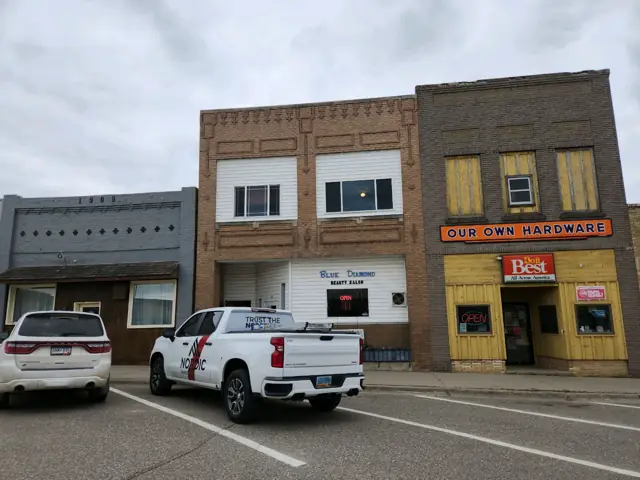 A historic downtown retail building — commercial building inspected by Nordic Inspections in Twin Valley, MN.