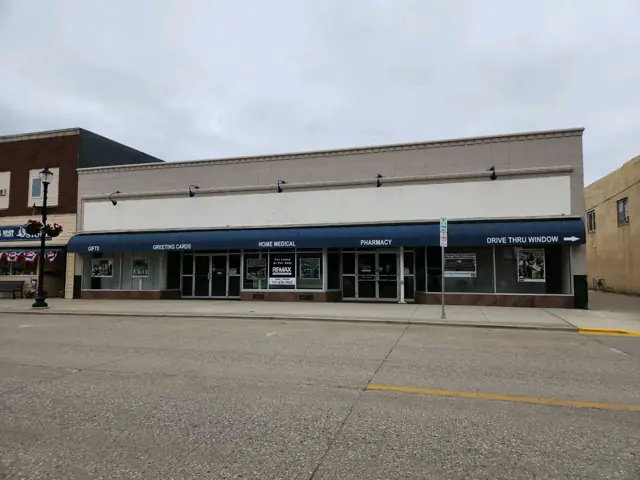 A retail storefront building — commercial building inspected by Nordic Inspections in Valley City, ND.