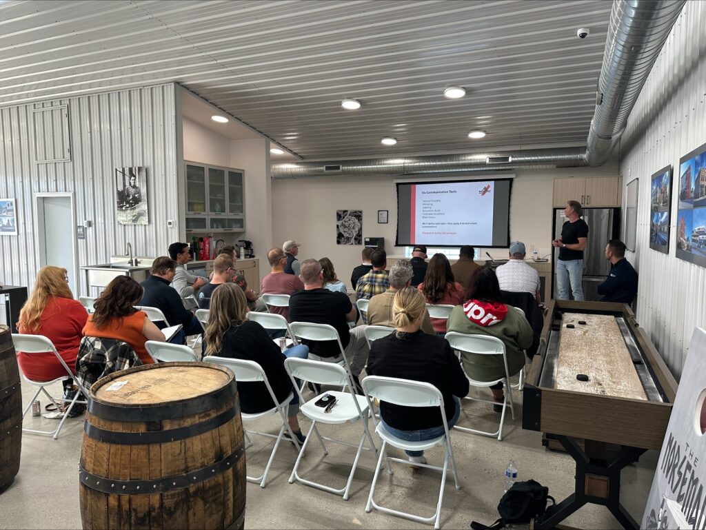 Real estate agents attending a Nordic Inspections continuing education class